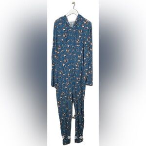 Sea Otter Print Adult Bamboo Romper, Size S/M